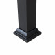 Cenador de jardín Stoj 336x402cm de acero con recubrimiento en polvo negro y poliéster - Sunjoy