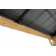 Cenador de jardín Pirin 336x336cm en madera maciza, acero y policarbonato - Sunjoy