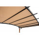 Pérgola Skuta 406x259cm de acero termolacado con aspecto de madera y poliéster - Sunjoy