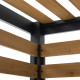 Pérgola Marao 313x191cm de madera maciza y acero termolacado negro - Sunjoy