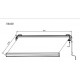 Toldo motorizado 300x250cm LUXO tejido poliéster beige - X-METAL