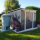 Caseta métalica 6,67m² Skylight antracita + kit de anclaje X-METAL