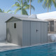 Caseta de jardín de acero galvanizado Roka 9m² - X-Métal