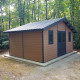 Caseta de jardín de madera composite 28mm aspecto madera 19,22m² PREMIUM - Woodlife Garden