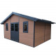 Caseta de jardín de madera composite 28mm aspecto madera 19,22m² PREMIUM - Woodlife Garden