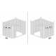Caseta de jardín de acero galvanizado Kosto 6,76m² + kit de anclaje - X-Métal