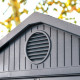 Caseta de jardin con aspecto madera gris 2,3m² Darwin 46 + piso - Keter
