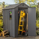 Caseta de jardin con aspecto madera gris 2,3m² Darwin 46 + piso - Keter