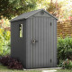 Caseta de jardin con aspecto madera gris 2,3m² Darwin 46 + piso - Keter