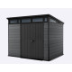 Caseta de jardín de resina - gris 6m² Cortina 97 - suelo - Keter