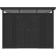 Caseta de jardín en acero galvanizado Kosto gris oscuro 6,76m² + kit de anclaje - X-Métal