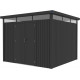 Caseta de jardín Kosto de acero galvanizado gris oscuro 8,64m² + kit de anclaje - X-Métal