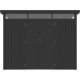 Caseta de jardín Kosto de acero galvanizado gris oscuro 8,64m² + kit de anclaje - X-Métal