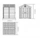 Caseta de jardín HDPE SunLife beige 4,97m² + suelo - Jôbu