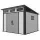Caseta de jardín Sunlife HDPE beige 9m² + suelo - Jôbu