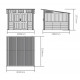 Caseta de jardín Sunlife HDPE beige 9m² + suelo - Jôbu