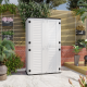Armario de jardín SunLife en Polietileno de Alta Densidad beige 40mm - H.202cm - Jôbu