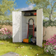 Armario de jardín SunLife en Polietileno de Alta Densidad beige 40mm - H.202cm - Jôbu