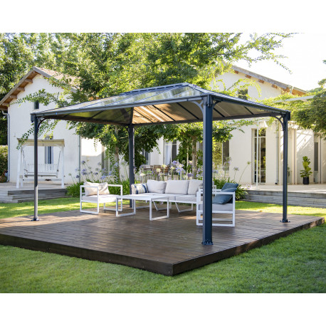 Pérgola de aluminio y policarbonato 430x295,5cm Martinique 4300 Canopia de Palram
