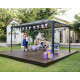 Pérgola de aluminio y policarbonato 430x295,5cm Martinique 4300 Canopia de Palram