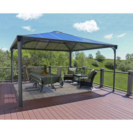 Pérgola de aluminio y policarbonato 429x429cm Palermo™ 4300 - Palram