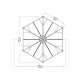 Pérgola Monaco ™ de Aluminio y Policarbonato 450x390cm - Palram