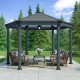 Pérgola de aluminio y policarbonato 359x414,5cm Roma ™ - Palram