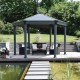 Pérgola de aluminio y policarbonato 359x414,5cm Roma ™ - Palram