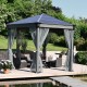 Pérgola de aluminio y policarbonato 359x414,5cm Roma ™ - Palram