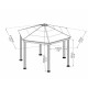 Pérgola de aluminio y policarbonato 359x414,5cm Roma ™ - Palram