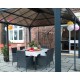Pérgola aluminio y policarbonato 492x359cm Martinique 5000 Palram