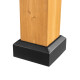 Cenador de jardín Rapi 273x273cm de madera maciza, acero y policarbonato antracita - Sunjoy
