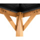 Cenador de jardín Rapi 273x273cm de madera maciza, acero y policarbonato antracita - Sunjoy