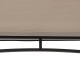 Cenador para barbacoa Linas 244x152cm de acero termolacado negro y techo de tela gris - Sunjoy