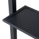 Cenador para barbacoa Linas 244x152cm de acero termolacado negro y techo de tela gris - Sunjoy