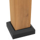Cenador de jardín Kaps 330x330cm en madera maciza y acero antracita - Sunjoy