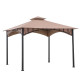Cenador de jardín Lauro 340x340cm en acero efecto madera y poliéster - Sunjoy