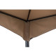 Cenador de jardín Lauro 340x340cm en acero efecto madera y poliéster - Sunjoy