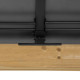 Cenador de jardín Bruri 335x393 cm en madera maciza, acero y policarbonato marrón - Sunjoy
