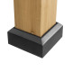 Cenador de jardín Ernir 393x452cm en madera maciza, acero y policarbonato antracita - Sunjoy
