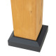 Cenador de jardín Rimo 390x450cm de madera maciza y techo de acero antracita - Sunjoy