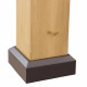 Cenador de jardín Pirin 336x336cm en madera maciza, acero marrón y policarbonato - Sunjoy