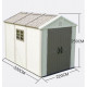 Caseta de jardín HDPE SunLife beige 7,17m² + suelo - Jôbu