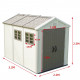 Caseta de jardín HDPE SunLife beige 7,17m² + suelo - Jôbu