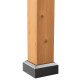 Cenador de jardín Rebra 404x465cm de madera maciza y acero antracita - Sunjoy
