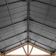 Cenador de jardín Rebra 404x465cm de madera maciza y acero antracita - Sunjoy