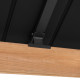 Cenador de jardín Todi 335x399cm de madera maciza y acero antracita - Sunjoy