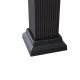 Cenador de jardín Torre 324x385cm en aluminio y acero con recubrimiento en polvo negro - Sunjoy