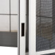 Cenador de jardín Birkett 366x488cm en aluminio blanco y acero marrón - Sunjoy