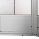 Cenador de jardín Birkett 366x488cm en aluminio blanco y acero marrón - Sunjoy